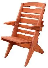 Artspect Zahradní židle z masivního smrkového dřeva 50x60x80cm - Dub
