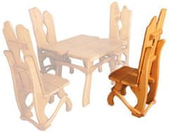 Artspect Zahradní židle z masivního smrkového dřeva 44x52x122cm - Dub