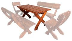 Artspect Zahradní stůl z masivního smrkového dřeva 150x65x72cm - Dub