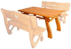 Artspect Zahradní stůl z masivního smrkového dřeva 150x80x72cm - Dub