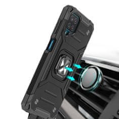 WOZINSKY Odolné Pouzdro Ring Armor Case pro Samsung Galaxy A12/Galaxy M12 - Modrá KP18599