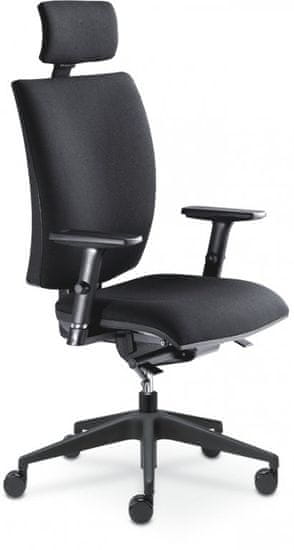 Artspect Kancelářšká židle Lyra 237-SYS - koženka bílá