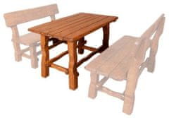 Artspect MAX - zahradní stůl z masivního olšového dřeva, lakovaný 120x75x75cm - Olše