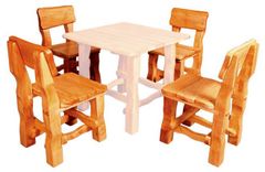 Artspect Zahradní židle z masivního olšového dřeva, lakovaná 45x54x86cm - Týk