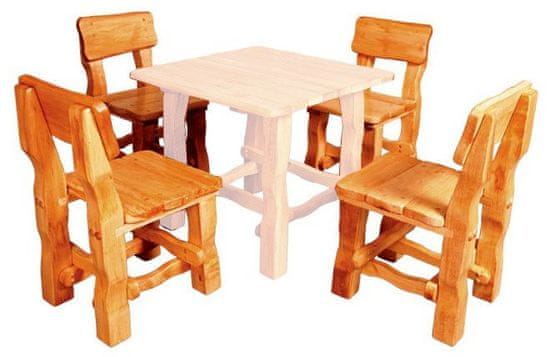 Artspect Zahradní židle z masivního olšového dřeva,lakovaná 45x54x86cm - Olše