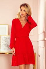 Numoco dámské šaty Lauren 329-2 červená S