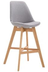 BHM Germany Barová židle Cane, textilní látka, šedá