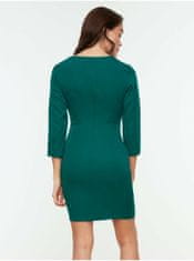 Trendyol Zelené pouzdrové šaty s průstřihem Trendyol S