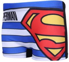 Chlapecké modrobílé pruhované boxerky Superman, 8-9 let 134 cm 