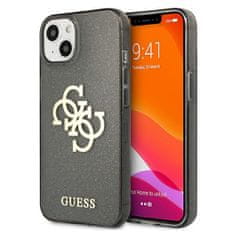 Guess GUHCP13SPCUGL4GBK hard silikonové pouzdro iPhone 13 Mini 5.4" black Glitter 4G Big Logo