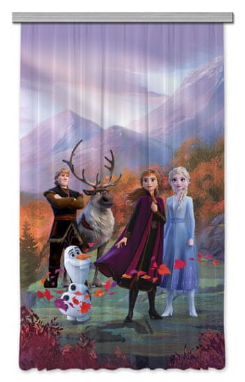 AG Design Dětský foto závěs Disney Ledové království 2 140 x 245 cm