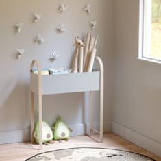 Umbra , Stojací květináč / úložný stolek Bellwood | bílá, přírodní