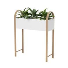 Umbra , Stojací květináč / úložný stolek Bellwood | bílá, přírodní