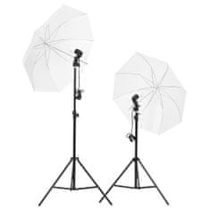 Greatstore Sada studiových světel se stativy a deštníky