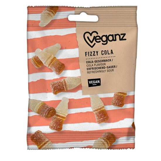 Veganz Fizzy cola gumové bonbónky 100 g