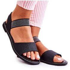 Klasické sandály s cvočky Black Shelly velikost 32
