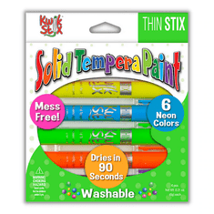 The Pencil Grip,Inc. Thin Stix, sada 6ks neonových barev