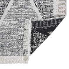 Greatstore Koberec černošedý 120 x 180 cm bavlna