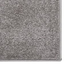 Greatstore Koberec s krátkým vlasem 160 x 230 cm šedý