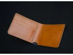 TLW Kožená peněženka Saffiano CAMEL