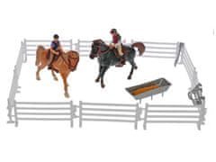 Kids Globe Horses koníci s jezdci 13 cm 2 ks s doplňky v krabičce