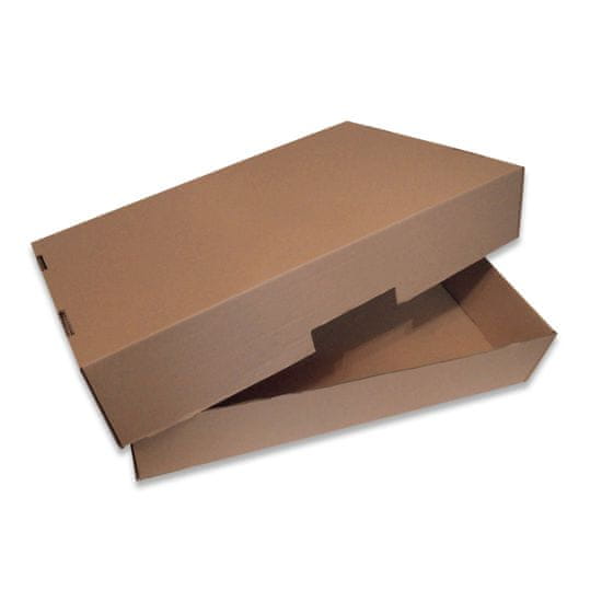 CENTROBAL Dvoudílná krabice hnědá 57x37x10 cm (10ks)