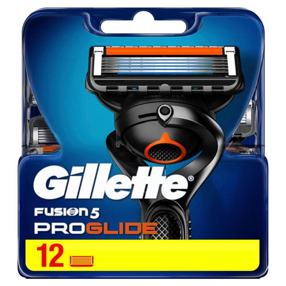 Levně Gillette Fusion5 ProGlide holicí hlavice pro muže 12 ks