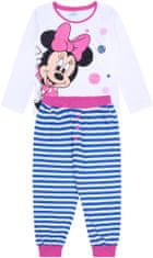 Bílé pruhované dívčí pyžamo Minnie Mouse DISNEY, 6-7 let 122 cm 