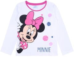 Bílé pruhované dívčí pyžamo Minnie Mouse DISNEY, 6-7 let 122 cm 