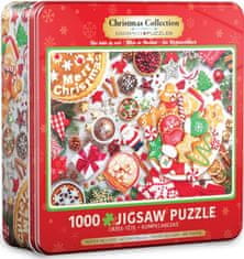 EuroGraphics Puzzle v plechové krabičce Vánoční stůl 1000 dílků
