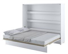 ATAN Výklopná postel 160 REBECCA bílá lesk/bílá mat