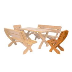 Artspect MARIO - zahradní židle z masivního smrkového dřeva 48x62x89cm - Dub
