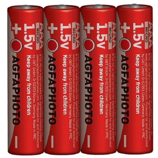 HJ  Zinková baterie 1,5V R03/AAA, 4ks shrink