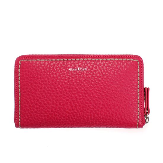 Gianni Conti Růžová dámská kožená peněženka Gianni Conti