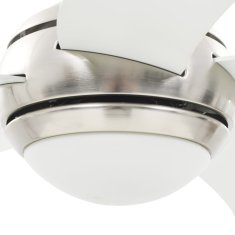 Vidaxl Ozdobný stropní ventilátor se světlem 128 cm bílý