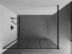 Mexen Kioto sprchová zástěna walk-in 100x200 cm 8 mm, černá, černý vzor 2 (800-100-101-70-78)