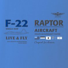 ANTONIO Tričko se stíhacím letounem F-22 RAPTOR, S