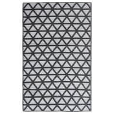 shumee Venkovní koberec černý 140 x 200 cm PP