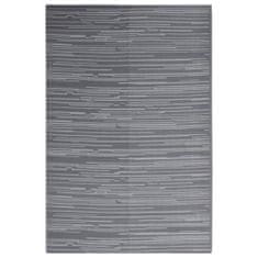 Greatstore Venkovní koberec antracitový 140 x 200 cm PP
