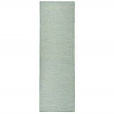 Greatstore Venkovní hladce tkaný koberec 80x250 cm tyrkysová