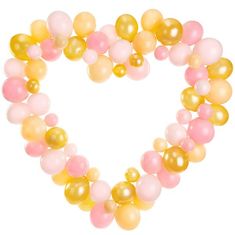 PartyDeco Love party – Srdce Girlanda s rámem, růžové, 160 cm