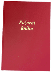 Požární kniha, A4, 127listů, tištěná, červená