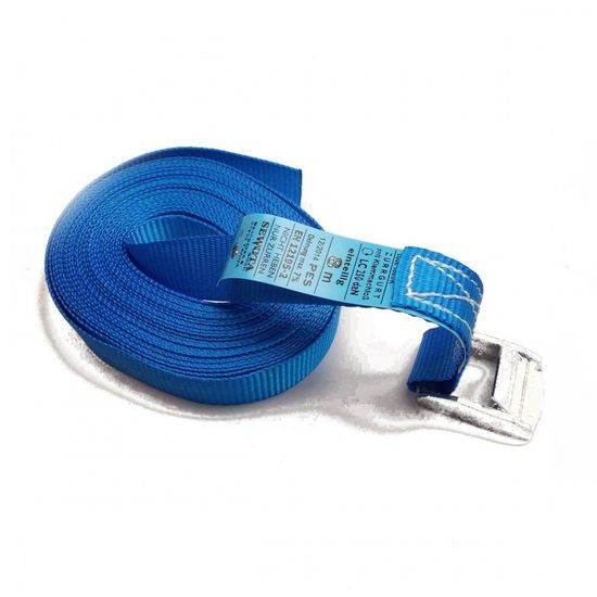 Sewota Upínací pás, jednodílný se sponou, 25mm, LC 125/250daN, modrý, 5m