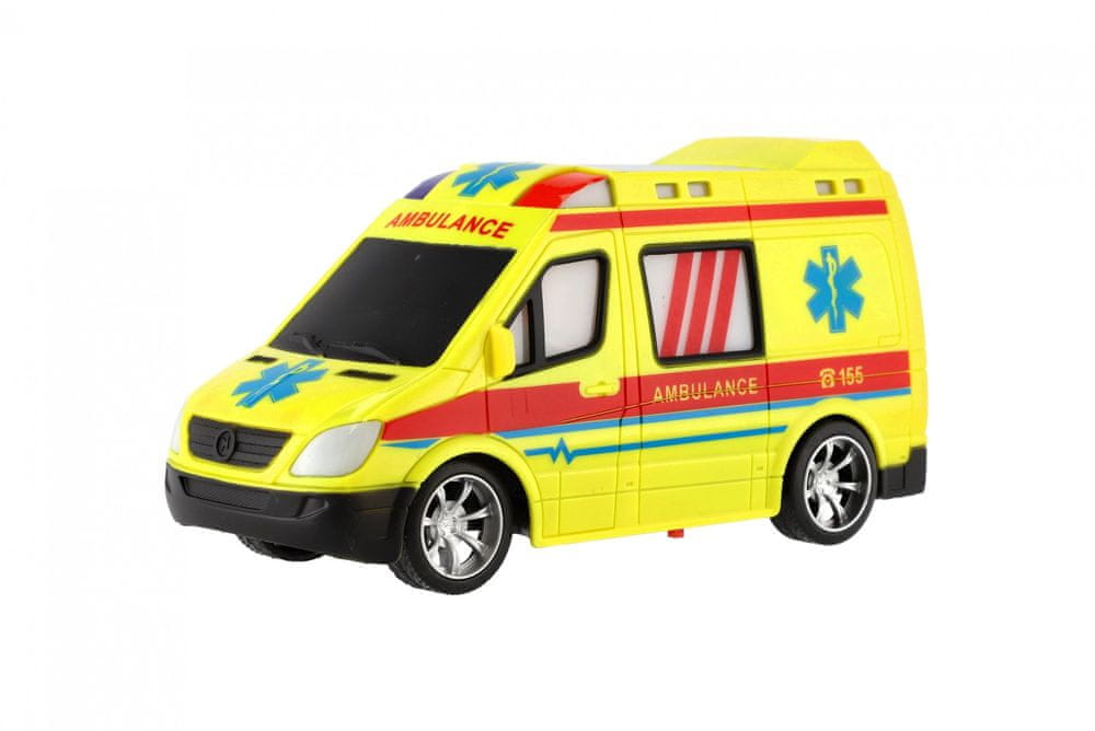 Teddies Auto RC ambulance 20cm na dálkové ovládání