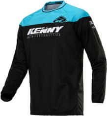 Kenny dres TRACK RAW 20 dětský černo-bílo-tyrkysový XS