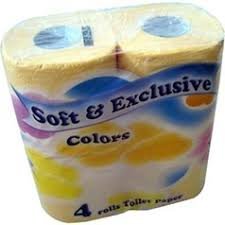 &Exclusive Toaletní papír barevný 2V 4ks