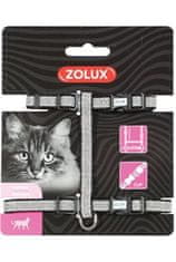 Zolux Postroj kočka SHINY nylon černý