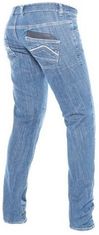 Dainese kalhoty jeans BELLEVILLE SLIM dámské medium denim modro-růžové 32