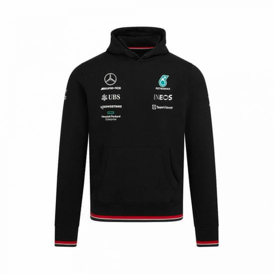 Mercedes-Benz mikina AMG Petronas F1 Team černo-modro-bílo-červeno-tyrkysovo-šedá