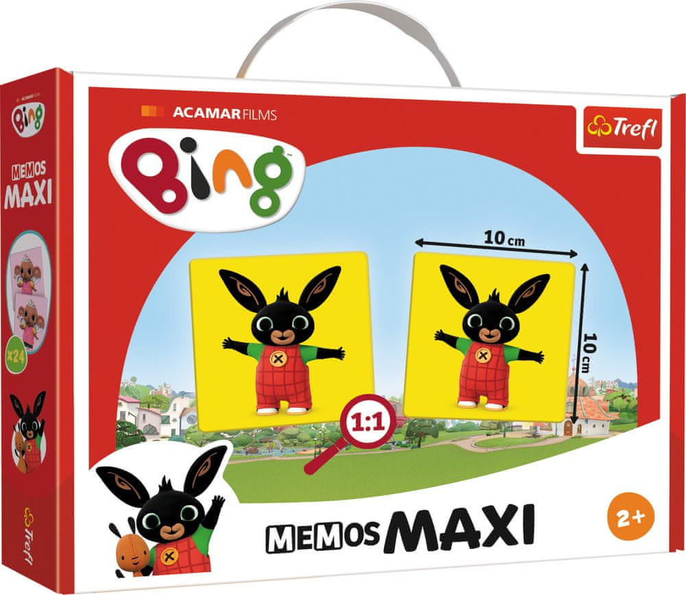 Levně Trefl Pexeso Maxi Králíček Bing 24 kusů společenská hra